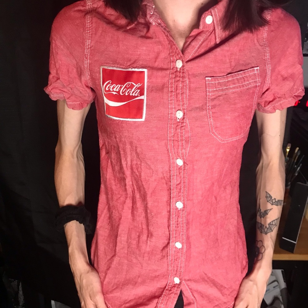 Coca Cola Logo Shirt and Burton Small